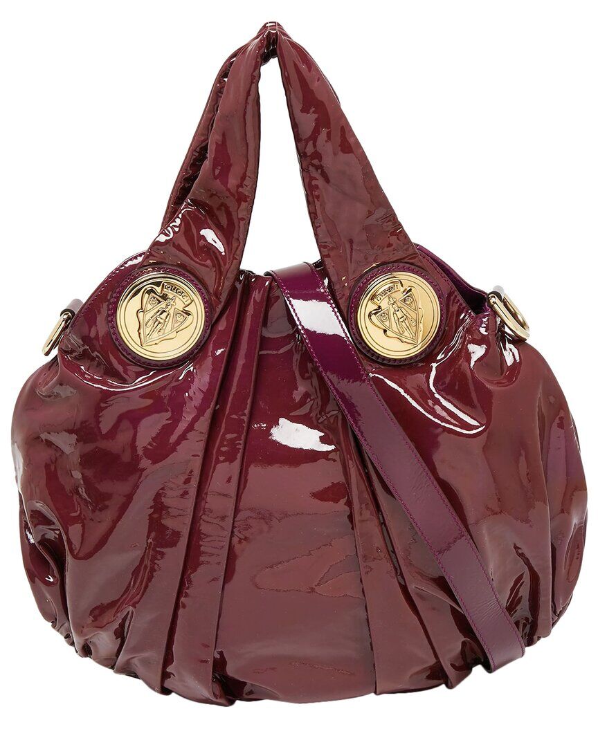 Gucci Purple Patent Leather Hysteria Hobo Bag (Authentic Pre-Owned) NoColor NoSize