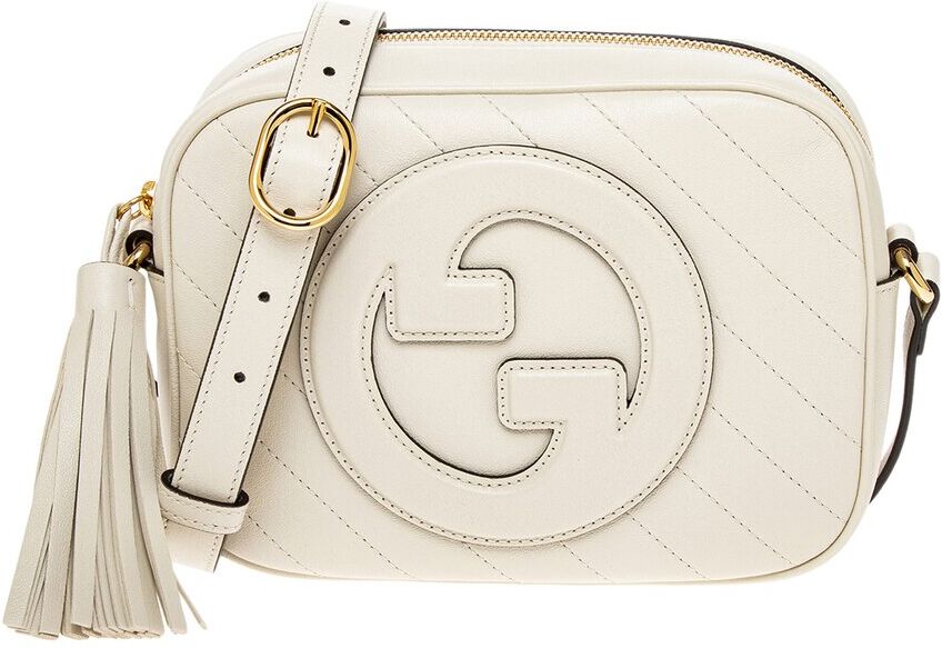 Gucci Blondie Small Leather Shoulder Bag White os