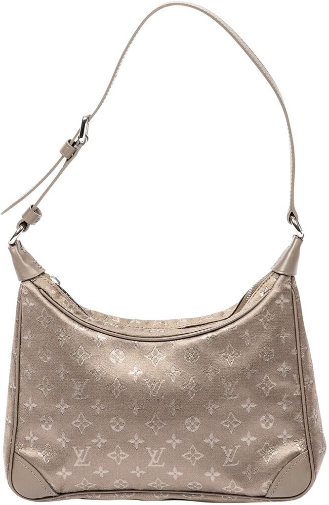 Louis Vuitton Limited Edition Taupe Satin by Marc Jacobs Mini Boulogne (Authentic Pre-Owned) NoColor NoSize