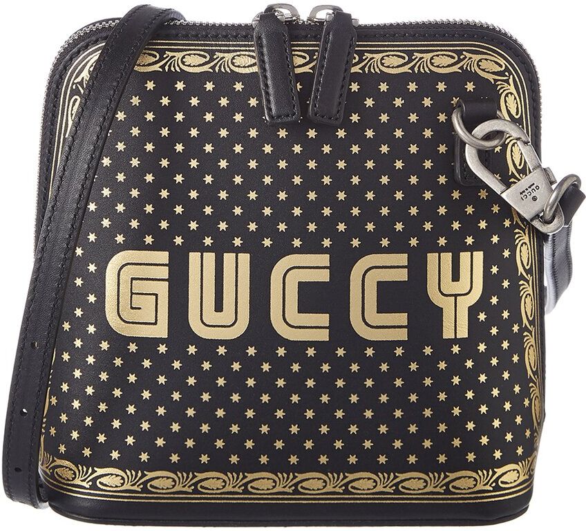 Gucci Guccy Mini Leather Shoulder Bag Black NoSize