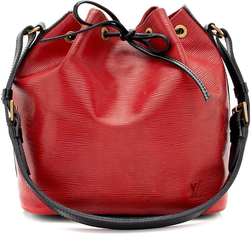 Louis Vuitton Black & Red Epi Leather Petite Noe (Authentic Pre-Owned) NoColor NoSize