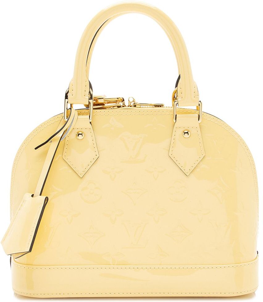 Louis Vuitton Yellow Monogram Vernis Leather Alma BB (Authentic Pre-Owned) NoColor NoSize