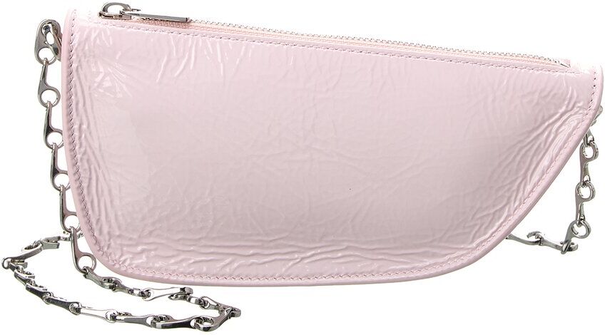 Burberry Micro Sling Shell Leather Shoulder Bag Pink NoSize