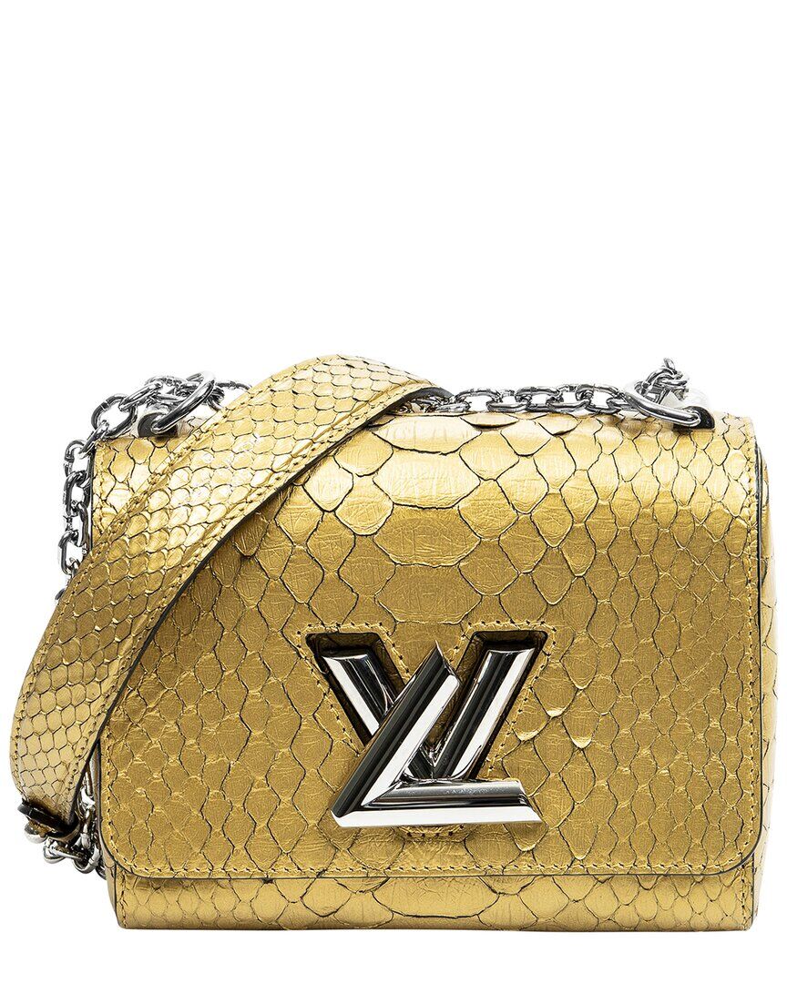 Louis Vuitton Limited Edition Gold Embossed Python Leather Twist PM (Authentic Pre-Owned) NoColor NoSize