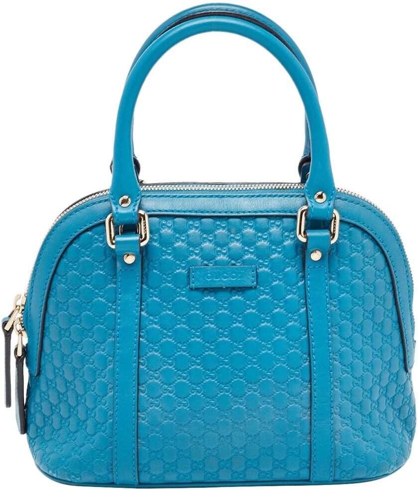 Gucci Blue Microguccissima Leather Mini Nice Dome Bag (Authentic Pre-Owned) NoColor NoSize