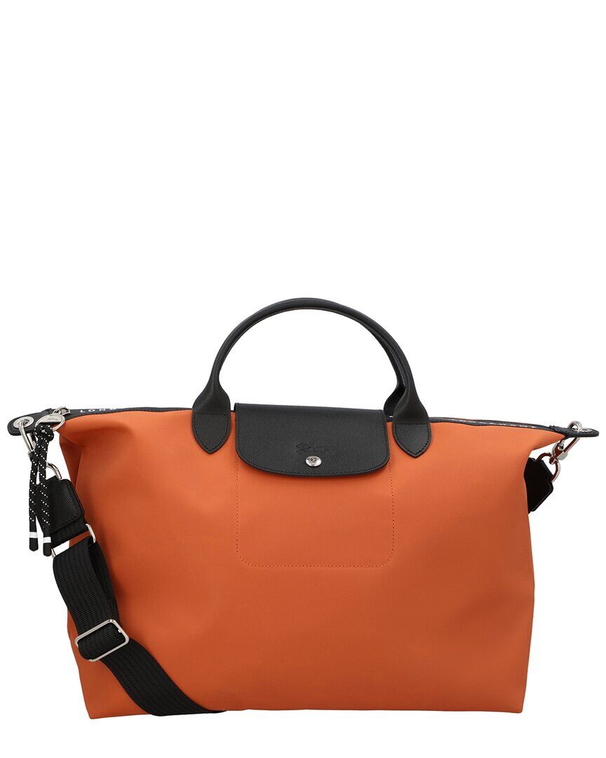 Longchamp Le Pliage Energy XL Canvas & Leather Tote Handbag Orange NoSize