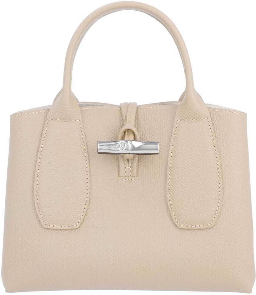 Longchamp Roseau Small Leather Handbag Beige NoSize