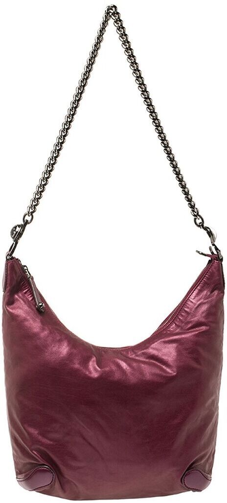 Gucci Metallic Purple Leather Galaxy Slouchy Hobo Bag (Authentic Pre-Owned) NoColor NoSize