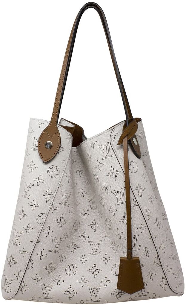 Louis Vuitton Grey Monogram Mahina Leather Hina MM (Authentic Pre-Owned) NoColor NoSize