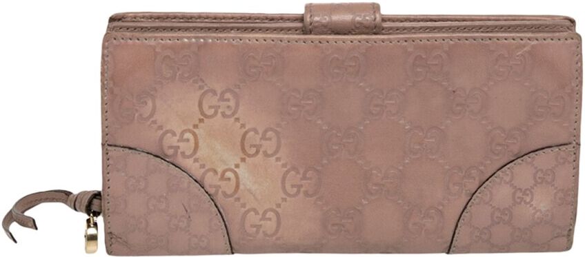 Gucci Beige Leather Bree Bifold Wallet (Authentic Pre-Owned) NoColor NoSize