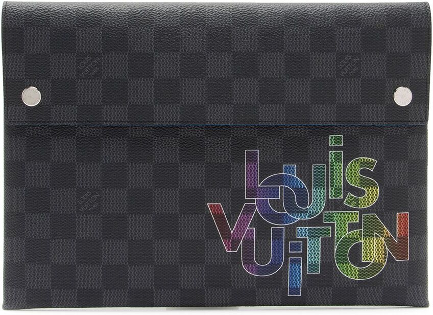 Louis Vuitton Black & Multicolor Monogram Canvas Alpha Triple Pouch Set (Authentic Pre-Owned) NoColor NoSize