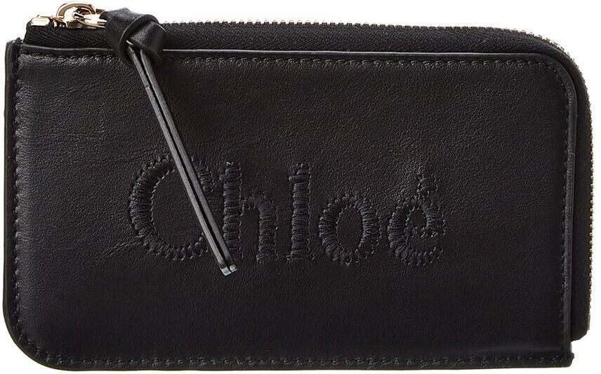 Chlo Sense Leather Coin Purse Black NoSize