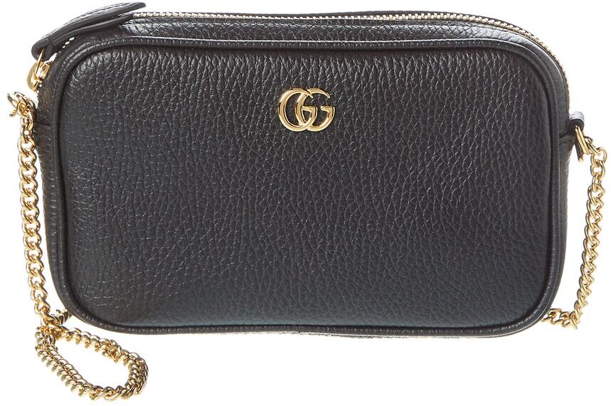 Gucci GG Marmont Super Mini Leather Camera Bag Black NoSize