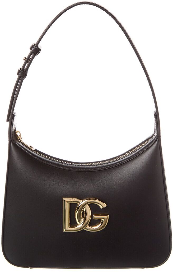 Dolce & Gabbana 3.5 Leather Hobo Bag Black NoSize