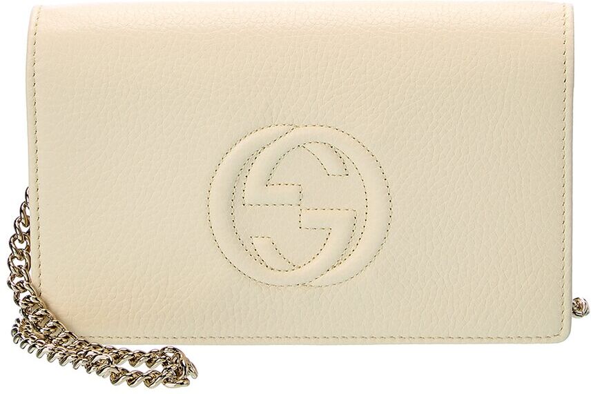 Gucci Soho Leather Crossbody White NoSize