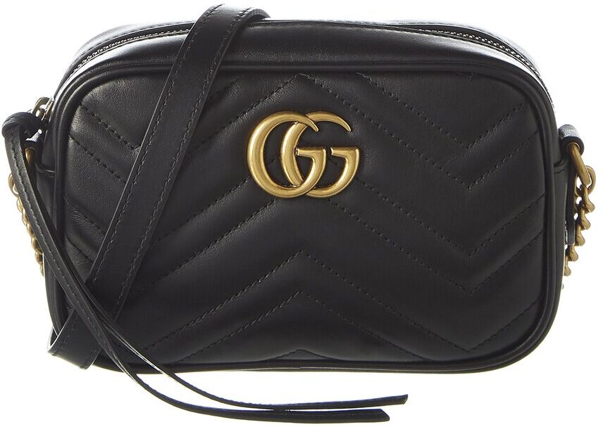 Gucci GG Marmont Mini Matelasse Leather Crossbody Camera Bag NoColor os