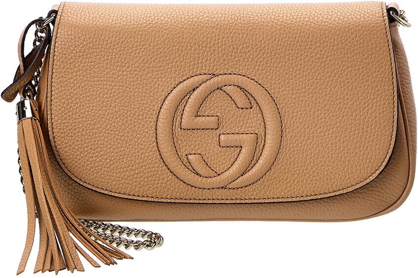 Gucci Soho Disco Leather Crossbody Brown NoSize