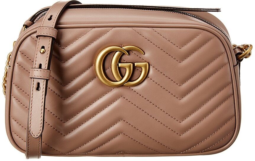 Gucci GG Marmont Small Matelasse Leather Crossbody Camera Bag Black NS