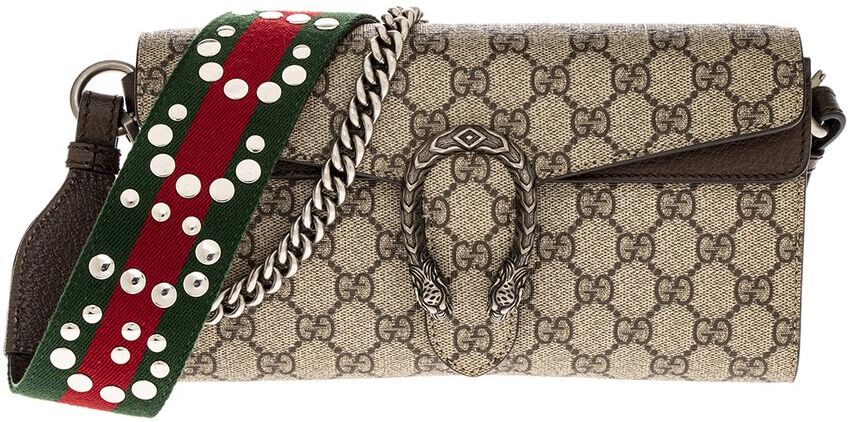 Gucci Dionysus Small Canvas and Leather Shoulder Bag NoColor NoSize