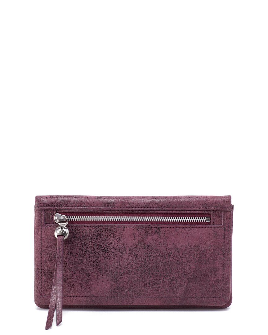 Hobo Lumen Continental Leather Wallet Purple NoSize