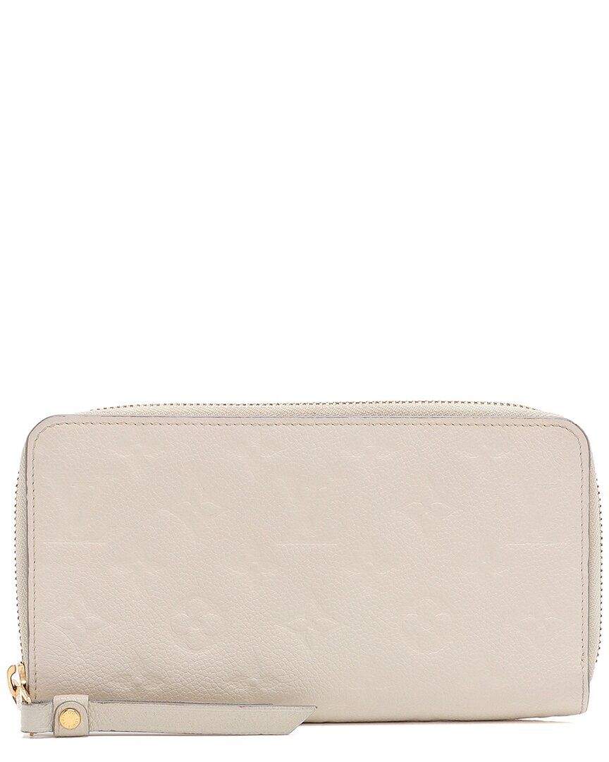 Louis Vuitton White Empreinte Leather Secret Long Wallet (Authentic Pre-Owned) NoColor NoSize