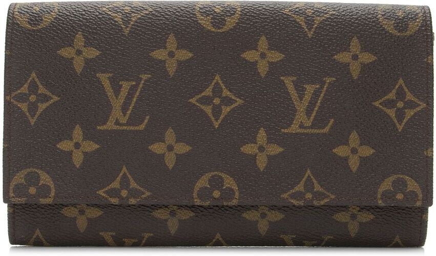 Louis Vuitton Monogram Canvas Checkbook Wallet (Authentic Pre-Owned) NoColor NoSize