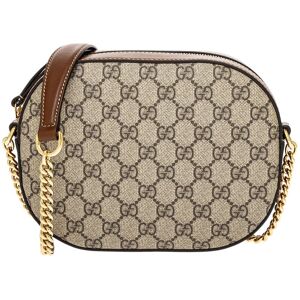 Gucci GG Supreme Canvas & Leather Camera Bag Beige NoSize