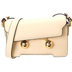 Marni Trunkaroo Mini Leather Shoulder Bag White NoSize