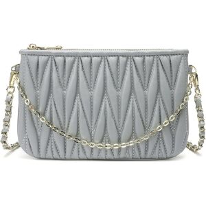 Tiffany & Fred Paris Quilted Leather Crossbody Clutch NoColor NoSize