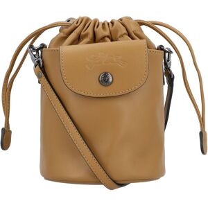 Longchamp Le Pliage Xtra XS Leather Bucket Bag Brown NoSize