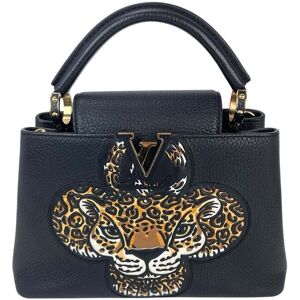 Louis Vuitton Black Taurillon Leather Capucines Trapped Leopard BB (Authentic Pre-Loved) NoColor NoSize