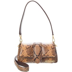 Jacquemus Le Petit Bambimou Python-Embossed Leather Shoulder Bag Brown NoSize