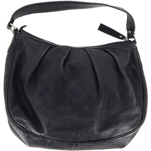Gucci Black Guccissima Sukey Hobo Shoulder Bag (Authentic Pre-Loved) NoColor NoSize