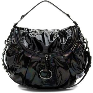 Gucci Black Patent Leather Icon Bit Hobo (Authentic Pre-Loved) NoColor NoSize