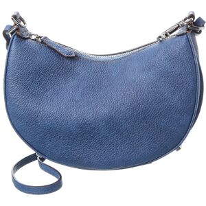 FENDI Fendigraphy Mini Leather Hobo Bag Blue NoSize