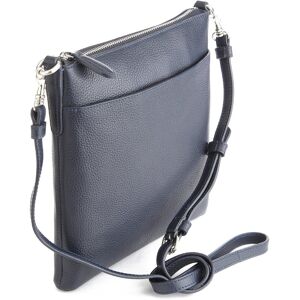Royce New York Leather Crossbody Blue NoSize