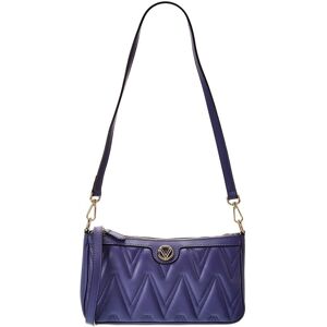 Valentino by Mario Valentino Jeanette Diamond Leather Shoulder Bag Blue NoSize