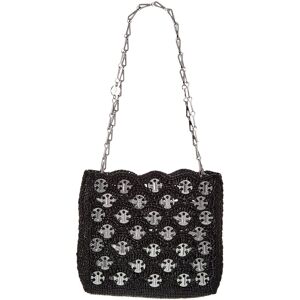 Paco Rabanne Sparkle Raffia Shoulder Bag Black NoSize