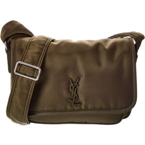 Saint Laurent Niki Small Nylon Messenger Bag Green NoSize