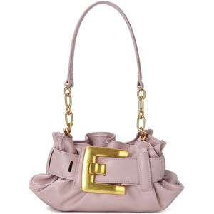 Tiffany & Fred Paris Smooth Leather Shoulder Bag Purple NoSize