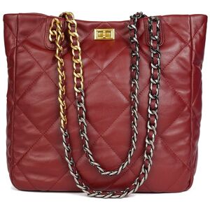 Tiffany & Fred Paris Quilted Leather Tote NoColor NoSize