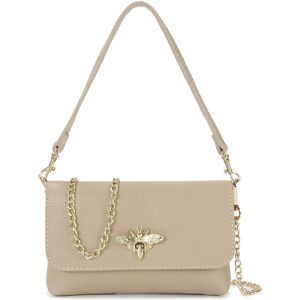 Tiffany & Fred Paris Fold-Over Flap Shoulder Bag Black NoSize