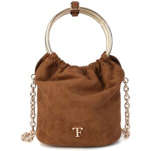 Tiffany & Fred Paris Circular Suede Top-Handle Crossbody NoColor NoSize