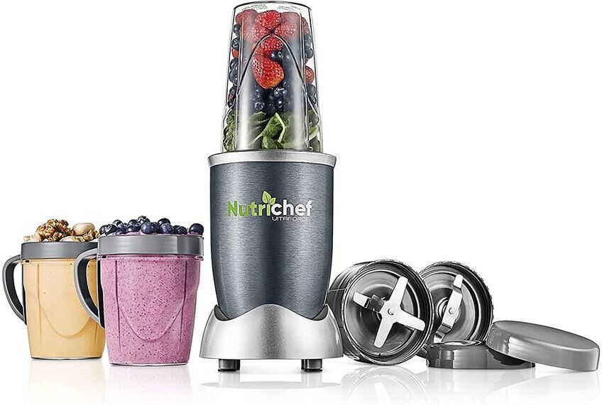 Nutrichef Professional Home Kitchen Blender Grey NoSize