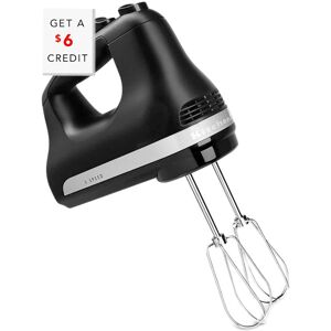 KitchenAid Ultra Power 5-Speed Black Hand Mixer with $6 Credit Black NoSize