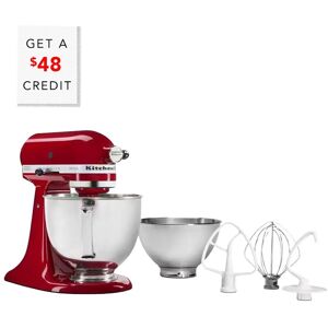 KitchenAid 5qt Stand Mixer With Additional 3qt Bowl with $48 Credit Red NoSize
