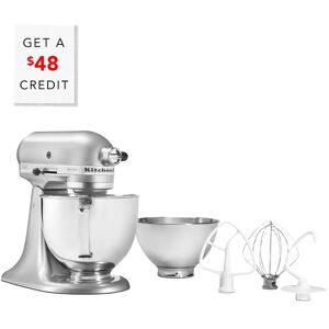 KitchenAid 5qt Stand Mixer With Additional 3qt Bowl with $48 Credit Silver NoSize