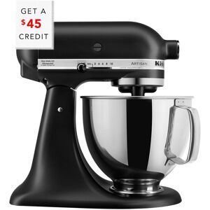 KitchenAid Artisan Series 5qt Matte Black Tilt-Back Head Stand Mixer with $45 Credit Black NoSize