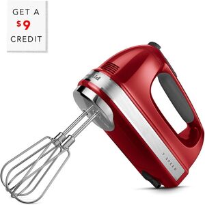 KitchenAid 7-Speed Hand Mixer with Turbo Beaters II with $9 Credit Red NoSize