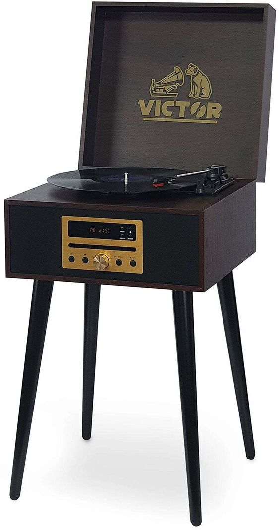 Victor Audio Victor Espresso Newbury 8-In-1 Music Center Brown NoSize